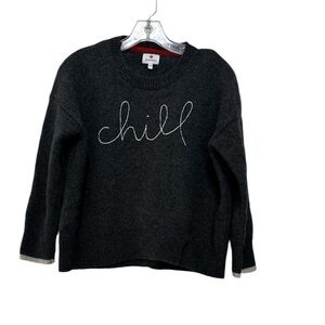 Sundry Women’s Sweater Chill logo Wool Cashmere Blend Size 2
